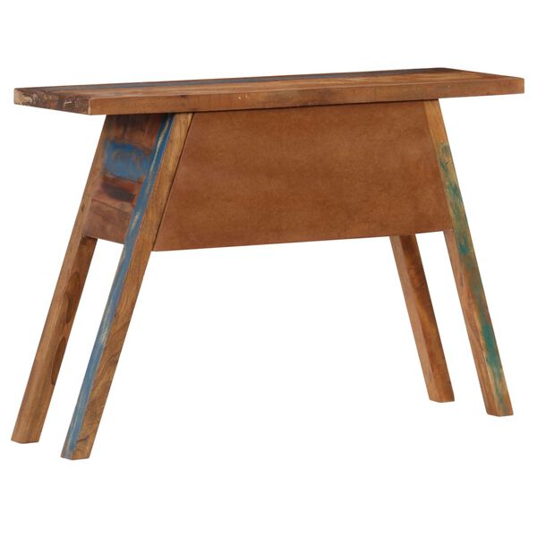 vidaXL Konzolový stolík 110x30x75 cm, recyklovaný masív