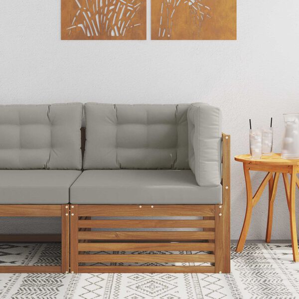 vidaXL Z&aacute;hradn&aacute; rohov&aacute; sedacia s&uacute;prava Pevn&eacute; ak&aacute;ciov&eacute; drevo Pr&iacute;rodn&aacute;