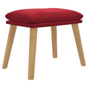 vidaXL Podnožka v&iacute;novo červen&aacute; 45x29,5x35 cm zamatov&aacute;