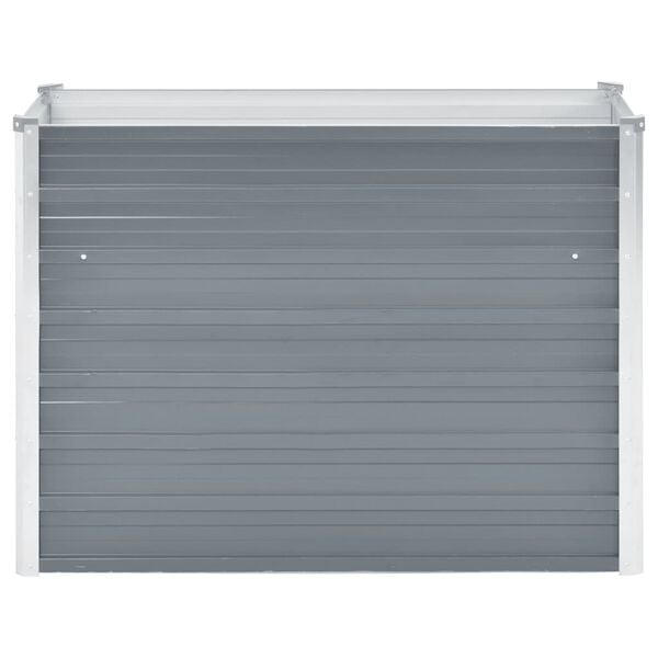 vidaXL Vyv&yacute;&scaron;en&yacute; z&aacute;hradn&yacute; z&aacute;hon, pozinkovan&aacute; oceľ 100x40x77 cm, siv&yacute;