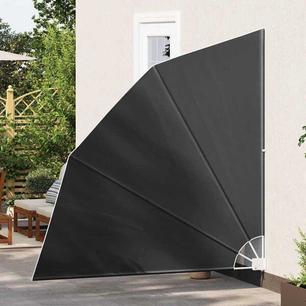 vidaXL Záclona na balkónové súkromie Antracit 210 x 210 cm látka
