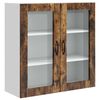 vidaXL N&aacute;stenn&yacute; sklenen&yacute; kabinet PORTO Dymov&aacute; dub 80 x 31 x 80 cm