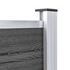 vidaXL Sada plotov&yacute;ch panelov WPC 353x105 cm čierna