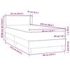 vidaXL Posteľn&yacute; r&aacute;m boxspring s matracom čierny 90x220 cm zamat