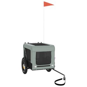 vidaXL Cyklovoz&iacute;k pre zvierat&aacute;, sivo čierny, oxfordsk&aacute; l&aacute;tka, železo