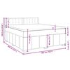 vidaXL Boxspring posteľ s matracom tmavosivá 180x200 cm látka