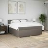 vidaXL Posteľn&yacute; r&aacute;m boxspring s matracom sivohned 180x200 cm l&aacute;tka