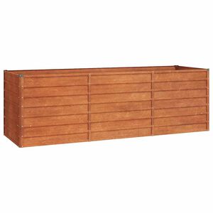 vidaXL Vyv&yacute;&scaron;en&yacute; z&aacute;hradn&yacute; z&aacute;hon, hrdzav&yacute; 240x80x77 cm, cortenov&aacute; oceľ