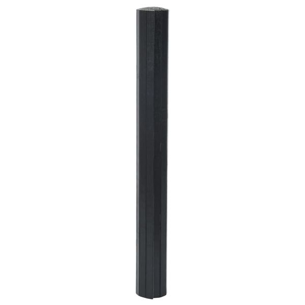 vidaXL Koberec obdĺžnikov&yacute; čierny 70x200 cm bambus