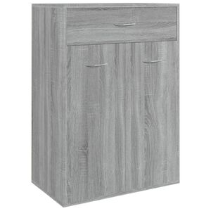 vidaXL Botn&iacute;k siv&yacute; dub sonoma 60x35x84 cm spracovan&eacute; drevo