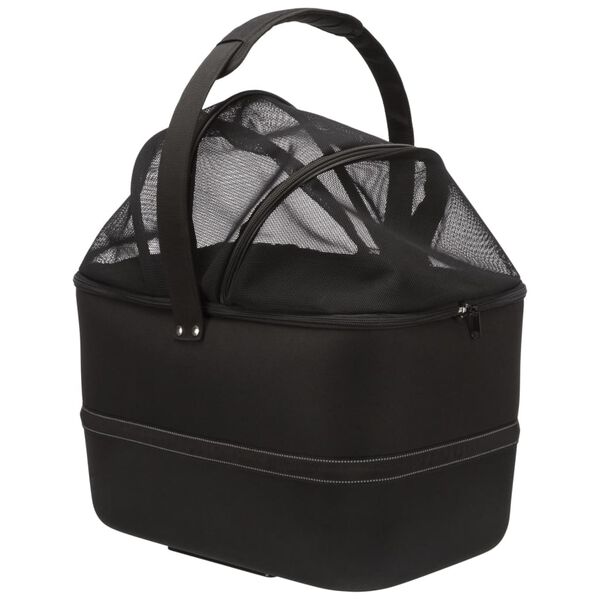 TRIXIE Predný kôš na bicykel pre domáce zvieratá čierny 41x47x29 cm