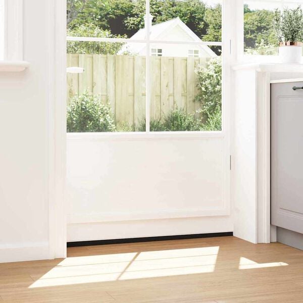 vidaXL Kefkov&eacute; tesnenia na dvere s mont&aacute;žou na skrutky 12 pcs Biela