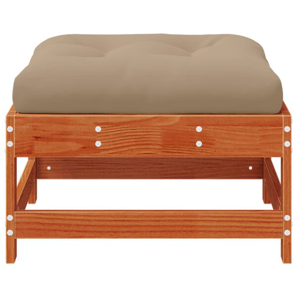 vidaXL Z&aacute;hradn&aacute; podnožka Mas&iacute;vna borovica Voskov&aacute; Hned&aacute;