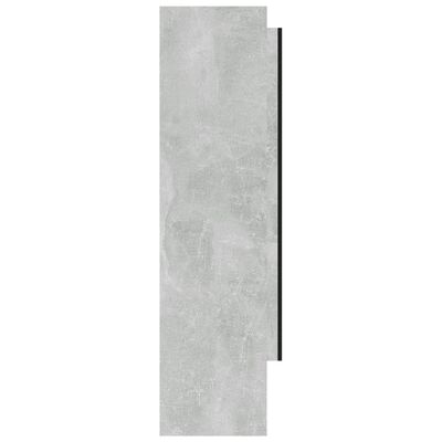 vidaXL Kúpeľňová zrkadlová skrinka 80x15x60 cm MDF betónovosivá