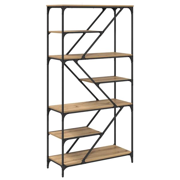 vidaXL Reg&aacute;l na knihy Remeseln&yacute; dub 91 x 36 x 176 cm Kompozitn&eacute; drevo