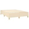 vidaXL Boxspring posteľ s matracom kr&eacute;mov&yacute; 140x190 cm l&aacute;tka