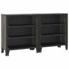 vidaXL &Uacute;ložn&eacute; skrinky 2 ks siv&eacute; 72x36x82 cm kov a MDF