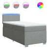 vidaXL Posteľn&yacute; r&aacute;m boxsping s matracom bledosiv&yacute; 90x200 cm l&aacute;tka