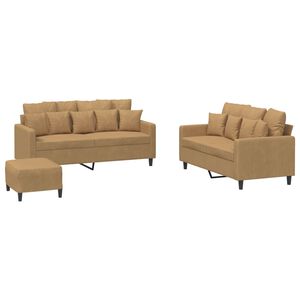 vidaXL 3-dielna sedacia s&uacute;prava s vank&uacute;&scaron;mi hned&aacute; zamat