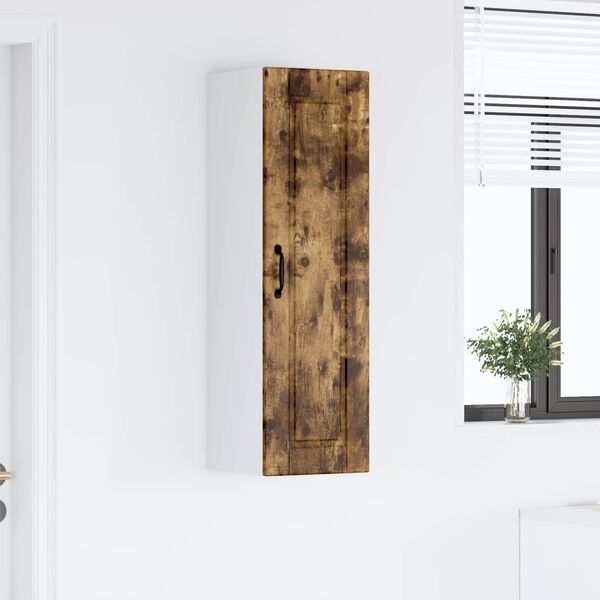 vidaXL Kuchynsk&aacute; skriňa Dymov&aacute; dub 30 x 31 x 100 cm Kompozitn&eacute; drevo