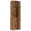 vidaXL &Uacute;ložn&yacute; kabinet so policami Star&eacute; drevo 70 x 42,5 x 225 cm
