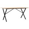 vidaXL Jed&aacute;lensk&yacute; stol&iacute;k v tvare X 160x80x75,5 cm borovica a oceľ