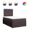 vidaXL Boxspring posteľ s matracom tmavohned&aacute; 120x200 cm l&aacute;tka