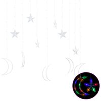 vidaXL Hviezdy a mesiac svetlá diaľkové ovládanie 138 LED farebné