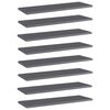 vidaXL Pr&iacute;davn&eacute; police 8 ks, leskl&eacute; siv&eacute; 60x20x1,5 cm, drevotrieska