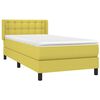 vidaXL Boxspring posteľ s matracom zelen&aacute; 100x200 cm l&aacute;tka