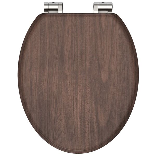 SCH&Uuml;TTE WC sedadlo s pomal&yacute;m zatv&aacute;ran&iacute;m DARK WOOD MDF