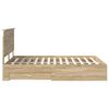 vidaXL R&aacute;m postele Sonoma dub 150 x 200 cm Kompozitn&eacute; drevo