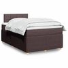 vidaXL Boxspring posteľ s matracom tmavohned&aacute; 120x190 cm l&aacute;tka
