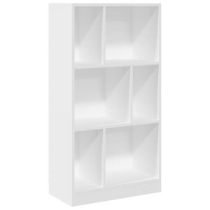 vidaXL Knižnica biela 57x28,5x107,5 cm kompozitn&eacute; drevo