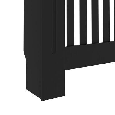 vidaXL Kryt na radiátor, čierny 172x19x81,5 cm, MDF