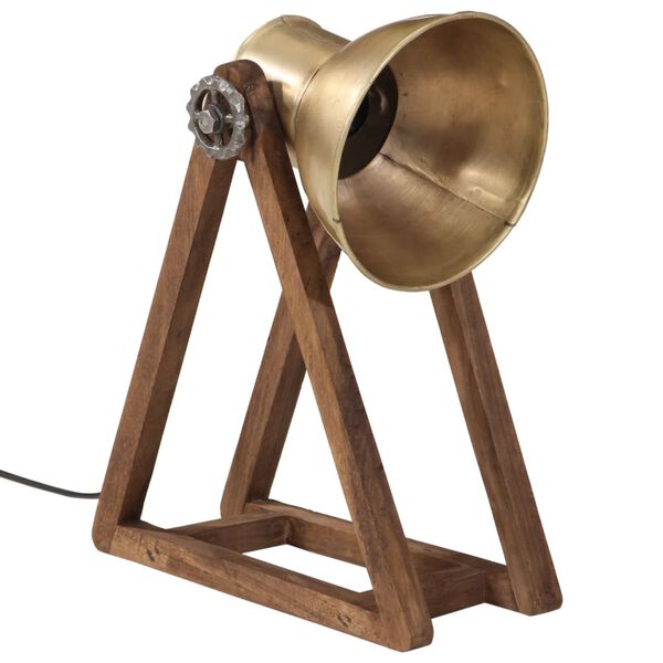 vidaXL Stolov&aacute; lampa 25 W starožitn&aacute; mosadzn&aacute; 30x17x40 cm E27