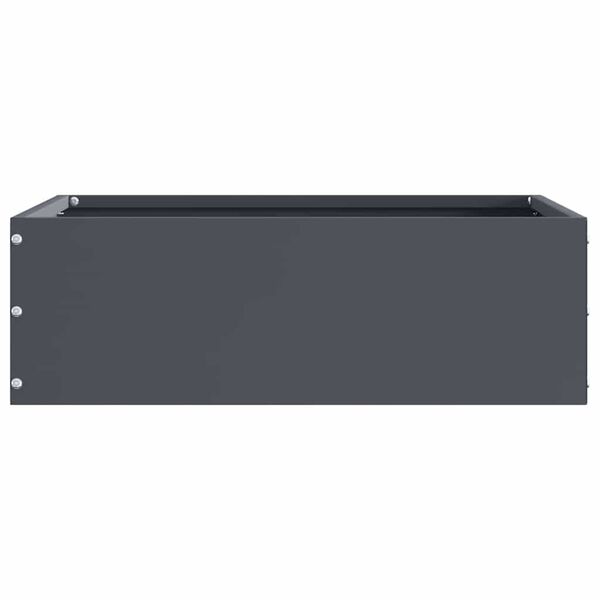 vidaXL Obrubn&iacute;k tr&aacute;vnika 6 pcs Antracit 40 x 40 x 13 cm Oceľ