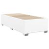 vidaXL Boxspring posteľ s matracom biela 90x190 cm umelá koža