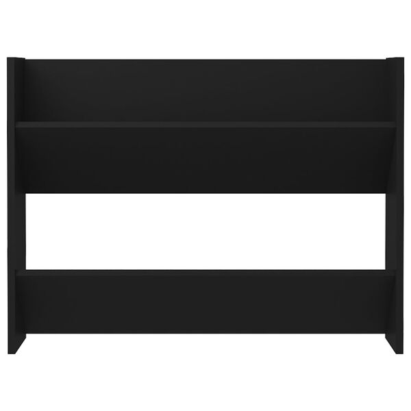 vidaXL N&aacute;stenn&aacute; skrinka na top&aacute;nky, čierna 80x18x60cm kompozitn&eacute; drevo