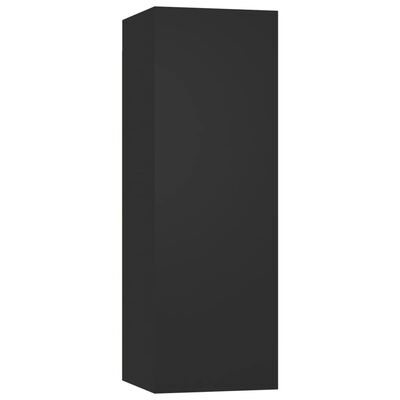 vidaXL 6-dielna súprava TV skriniek čierna drevotrieska