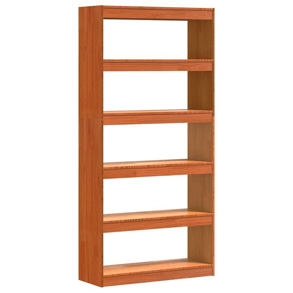 vidaXL Knižnica Včel&iacute; hned&yacute; 80 x 30 x 167,5 cm