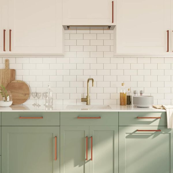 vidaXL Rukov&auml;te na skrinku 5 ks bronzov&eacute; 224 mm nehrdzavej&uacute;ca oceľ