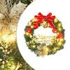 vidaXL Vianočn&yacute; veniec s 15 LED zelen&yacute; 30 cm