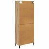 vidaXL Highboard Remeseln&yacute; dub 69,5 x 34 x 180 cm Kompozitn&eacute; drevo