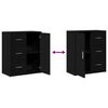 vidaXL Komody 2 ks čierne 60x31x70 cm kompozitné drevo