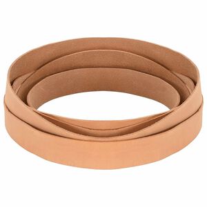 vidaXL Kožen&yacute; remienok Svetlohned&aacute; 200 x 3 cm Koža