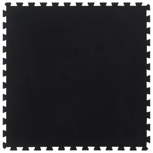 vidaXL Gumov&aacute; podlahov&aacute; dlaždica čierna 12 mm 100x100 cm