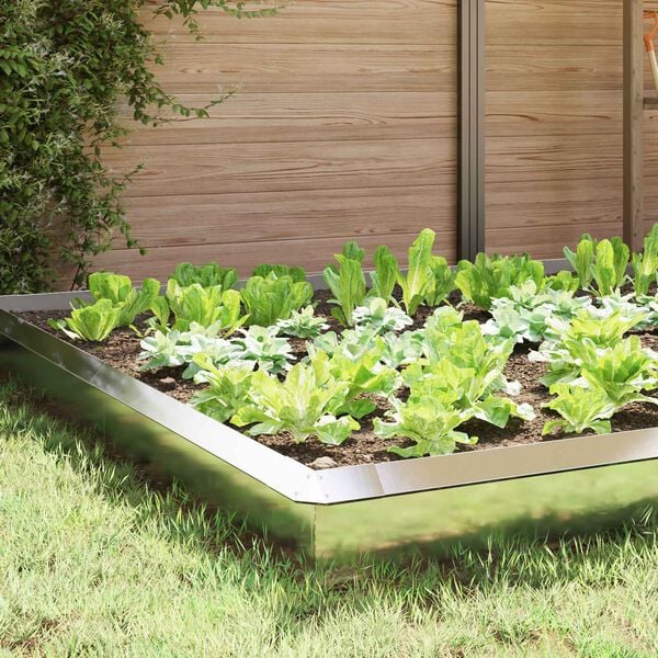 vidaXL Slim&aacute;kov&eacute; z&aacute;brany 16 pcs Strieborn&aacute; Nerezov&aacute; oceľ