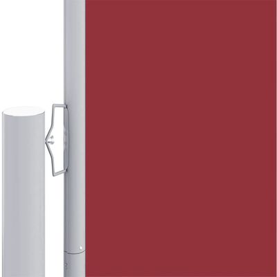 vidaXL Zaťahovacia bočná markíza červená 180x1200 cm