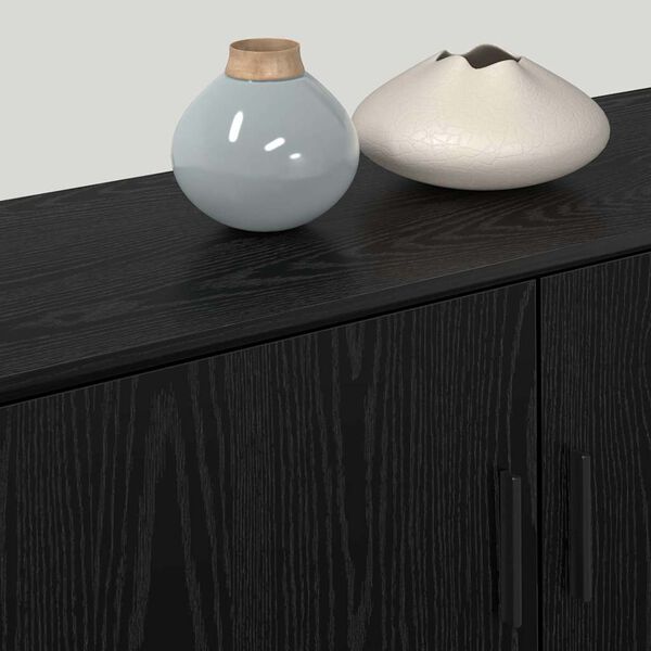 vidaXL N&aacute;stenn&yacute; TV kabinetov&yacute; set 3 pcs Čierny dub 100 x 34,5 x 40 cm